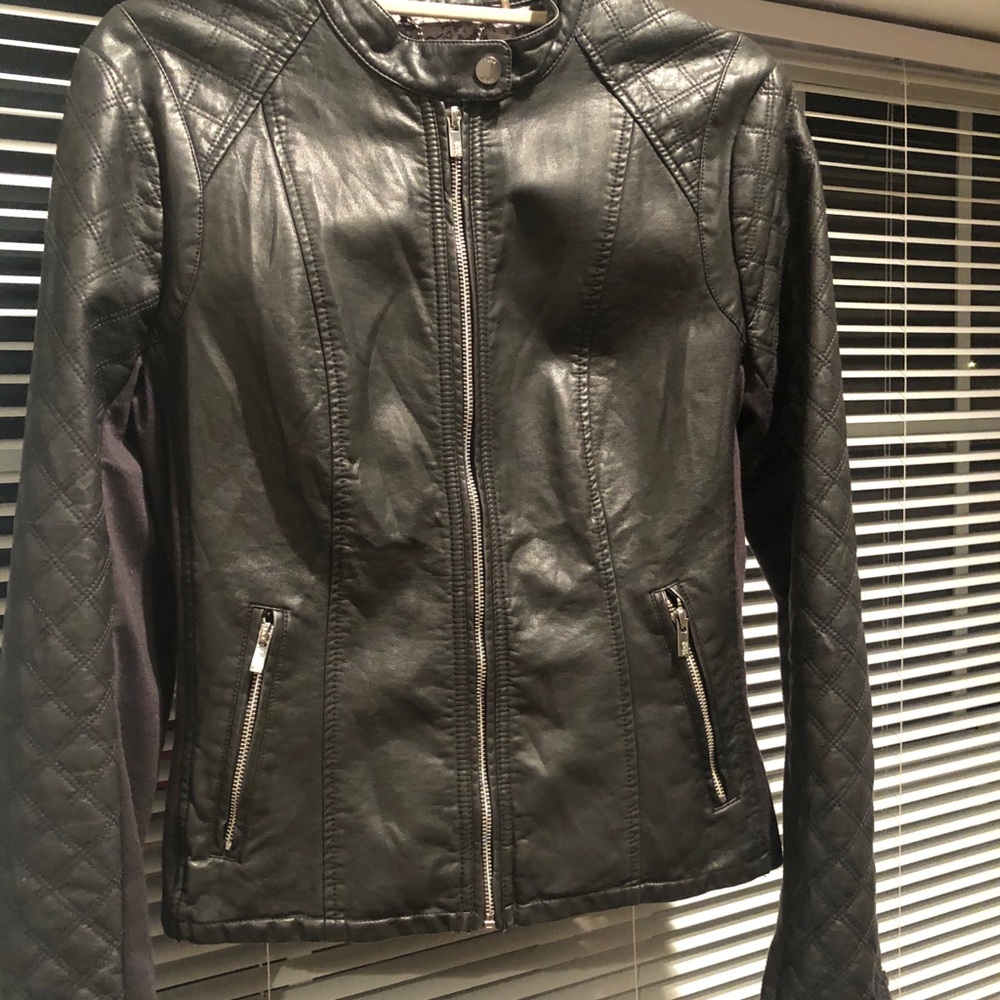 Black leather jacket!